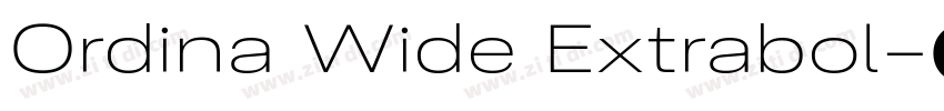 Ordina Wide Extrabol字体转换